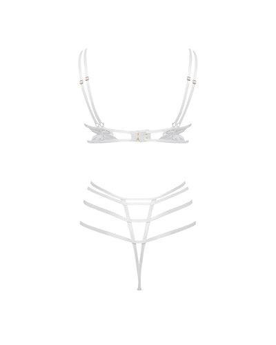 Ophelia Open Bodysuit White