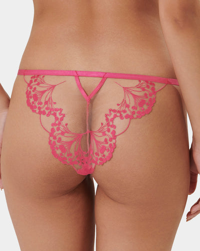 Marisa Brief Fuchsia Pink/Sheer