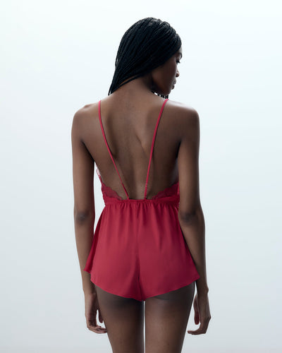 Vermont Luxury Satin Teddy Pink