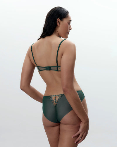 Gianna Sheer Brief Green/Orange