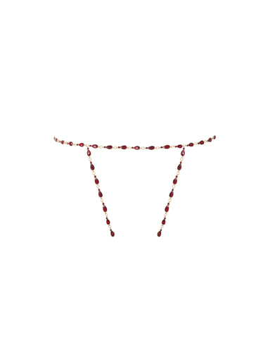 Mimi Crystal Open Brief Savvy Red/Gold