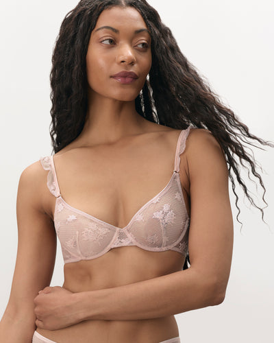 Lisa Stretch Lace Bra Pearl Pink